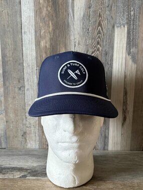 Surf and Turf Frisco Lakes Golf Blue Snap Back Hat Cap Adjustable